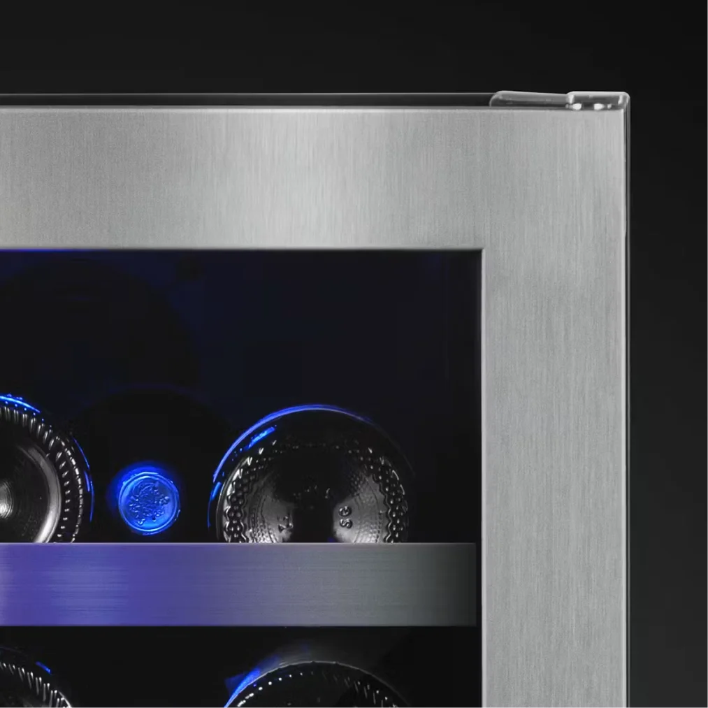 Wine Cell'r WC166SSDZ7 Diamond Series Dual Temperature Upright Wine Cooler - Up to 166 Bottle Capacity-Phoenix Food Equipment