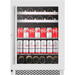Wine Cell'r WC176BCSZ dual temperature under counter wine and beverage cooler in stainless steel, stocked front view