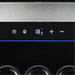 Wine Cell'r WC181SSSZ7 upright wine cooler, close-up of the single zone touch control panel and display