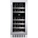 Wine Cell'r WC26SSTDZ6 Diamond series dual temperature under counter wine cooler with stainless glass door, front