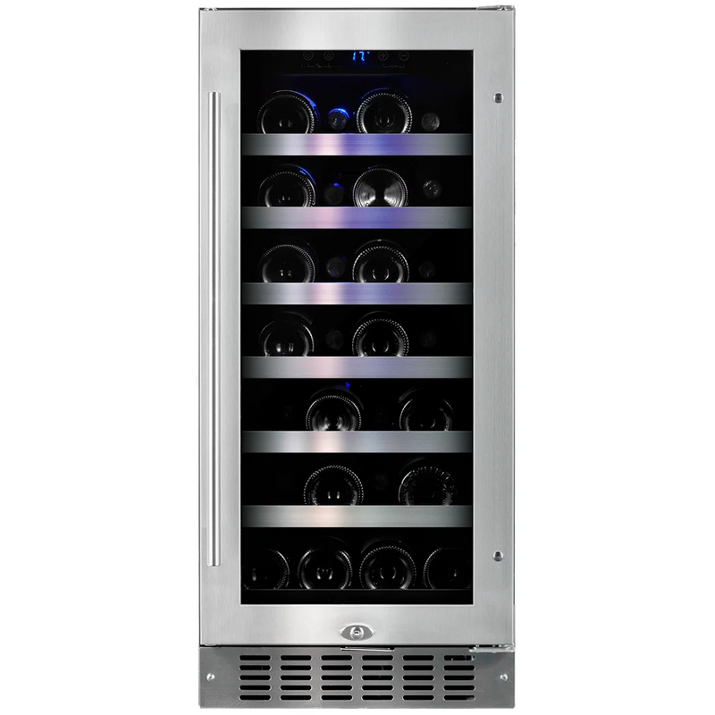 Wine Cell'r WC34SSTSZ6 Diamond series single temperature under counter wine cooler with stainless glass door