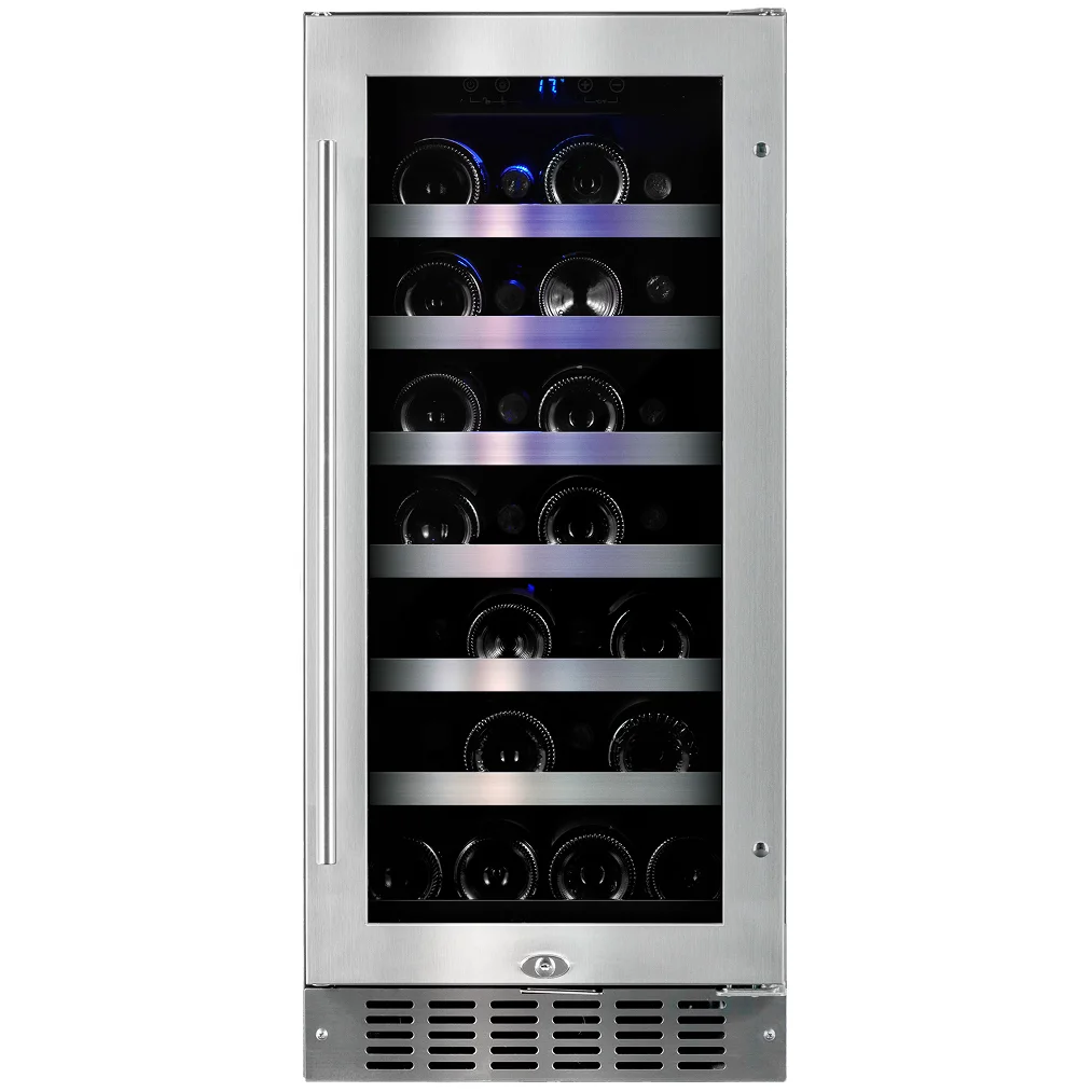 Wine Cell'r WC34SSTSZ6 Diamond Series Single Temperature Under Counter Wine Cooler - Up to 28 Bottle Capacity-Phoenix Food Equipment