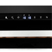 Wine Cell'r WC54SZSV1-2 wine cooler, close-up of the black touch control panel with dual zone temperature readout