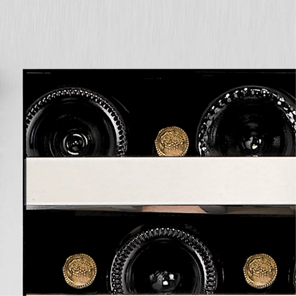 Wine Cell'r WC54SZSV1 Titanium Series Single Temperature Under Counter Wine Cooler - Up to 54 Bottle Capacity-Phoenix Food Equipment