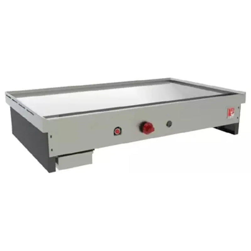 Wolf TYG60C 60 inch gas teppanyaki manual griddle, wide flat stainless steel cooking plate with red knob