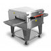 XLT 2440 Series compact single conveyor oven in stainless steel on a caster stand, angled right side view