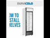How-to video: installing the wire shelves in a Duracold commercial glass door display refrigerator