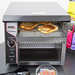 APW Wyott AT Express conveyor toaster toasting bread slices on a counter, shown in a breakfast service setting