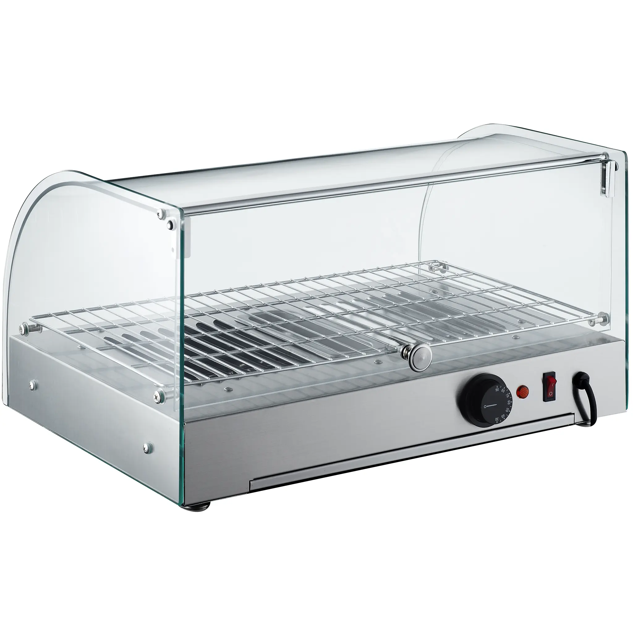 Alpha ACDW-22-1 Curved Glass Display 22" Food Warmer-Phoenix Food Equipment