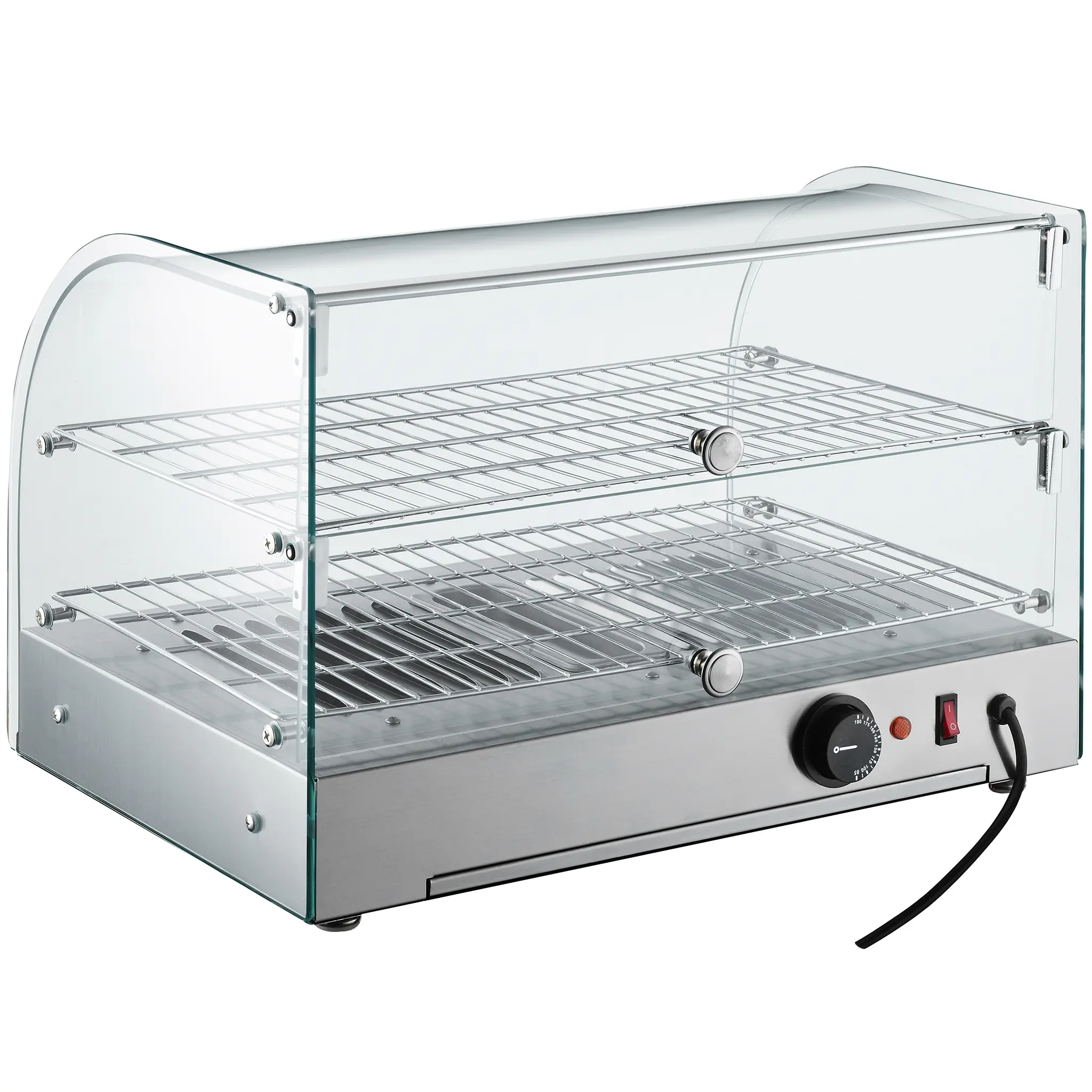 Alpha ACDW-22-2 Curved Glass Display 22" Food Warmer-Phoenix Food Equipment