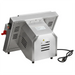 Alpha ADS-12S 12-inch single pass dough sheeter, rear angle showing the vented stainless steel housing and power cord