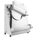 Alpha ADS-18D double pass dough sheeter with 18-inch rollers in stainless steel with clear guard, angled front view