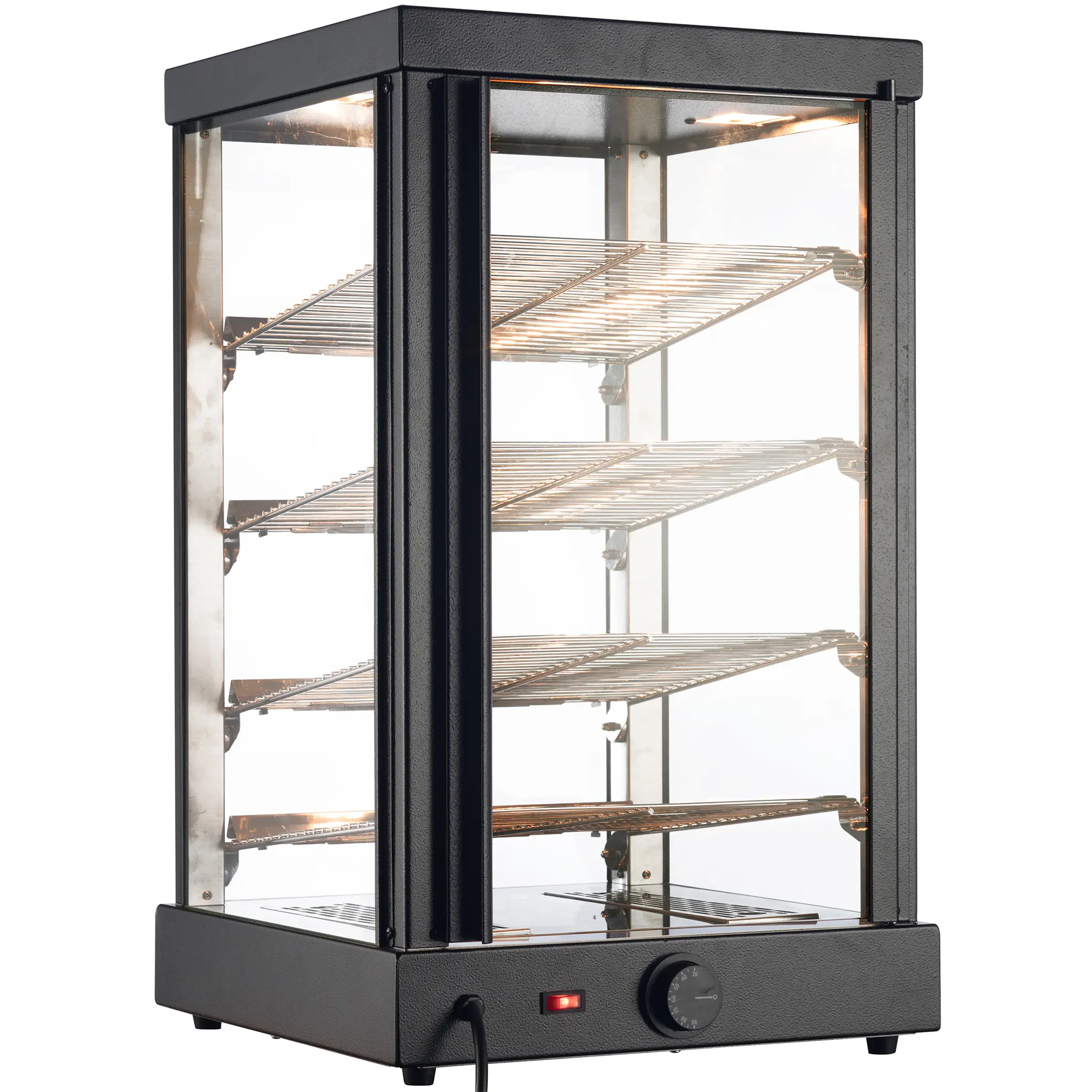 Alpha ADW-79 Square Glass Display 16" Food Warmer-Phoenix Food Equipment