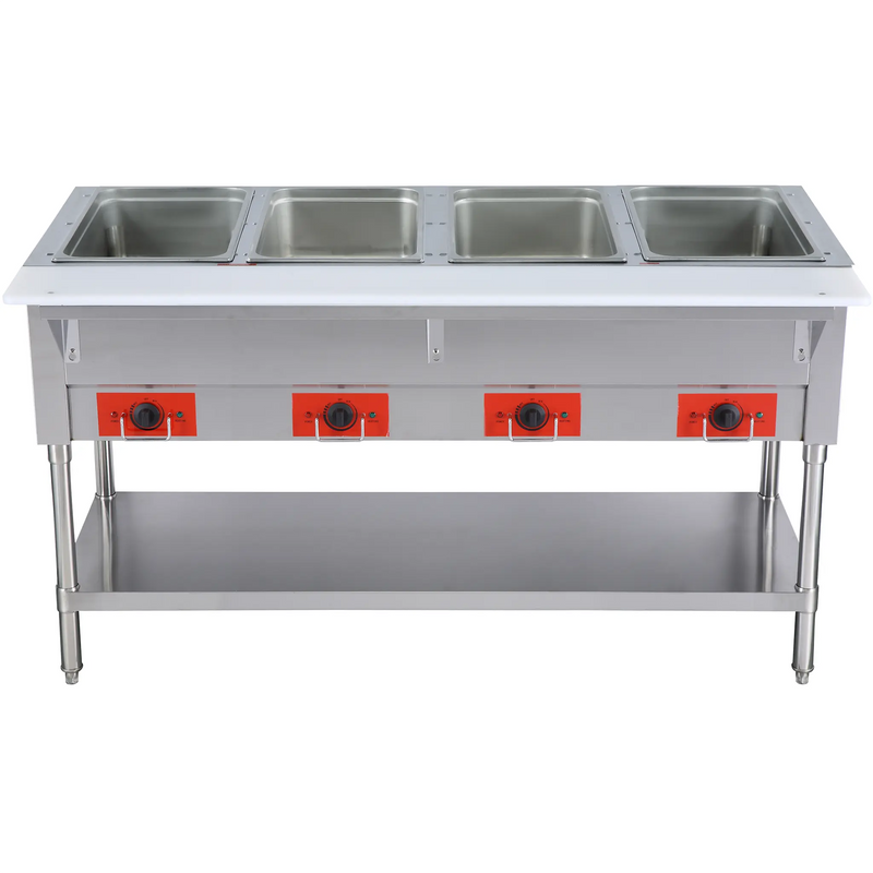 Alpha AHT-4 Electric 4 Well Hot Table - 120V or 208-240V, NO WATER REQUIRED-Phoenix Food Equipment