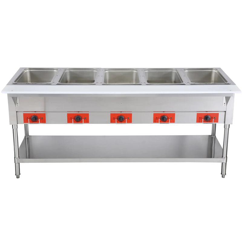 Alpha AHT-5 Electric 5 Well Hot Table - 208-240V, NO WATER REQUIRED-Phoenix Food Equipment