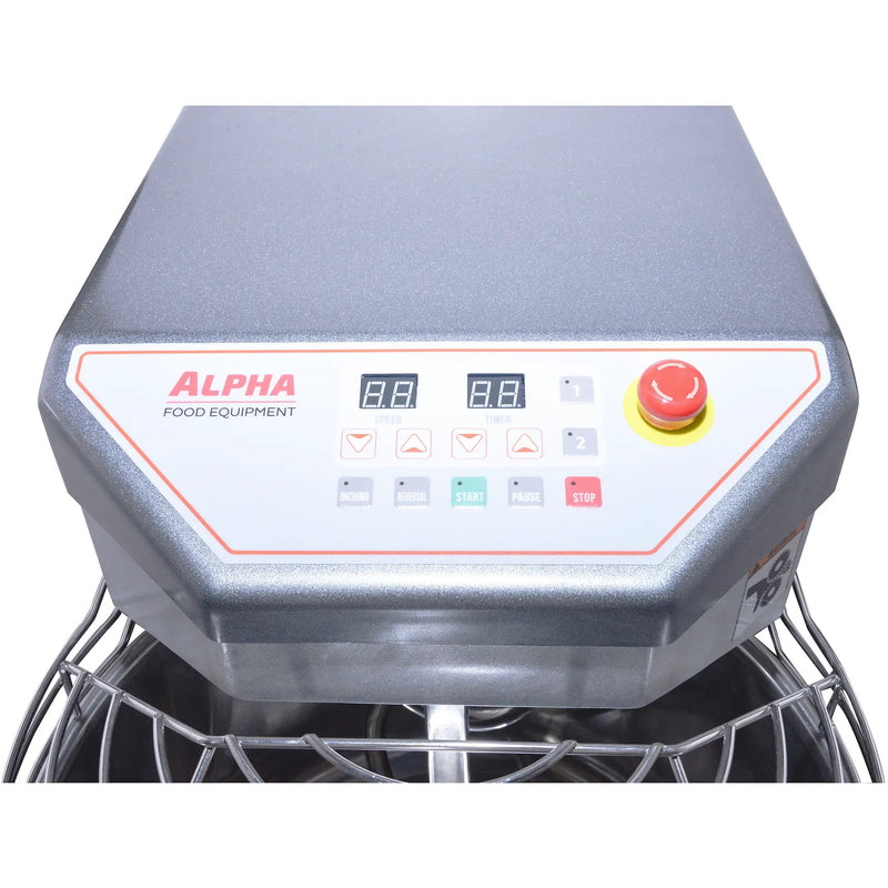Alpha AVS-40 Ten Speed Commercial Spiral Mixer - 40Qt Capacity, 208V Single Phase-Phoenix Food Equipment