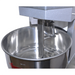 Alpha AVS-50 50 qt commercial spiral mixer, close-up of the empty stainless steel mixing bowl and centre breaker bar
