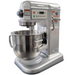 Alpha B7A 8 quart commercial planetary stand mixer in grey with stainless steel bowl, angled front view