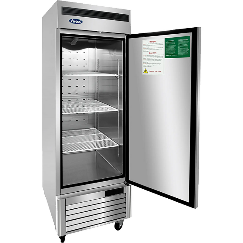 Atosa MBF8505GR Single Solid Door 27" Wide Stainless Steel Refrigerator-Phoenix Food Equipment