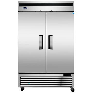 Atosa MBF8507GR Double Solid Door 54" Wide Stainless Steel Refrigerator-Phoenix Food Equipment