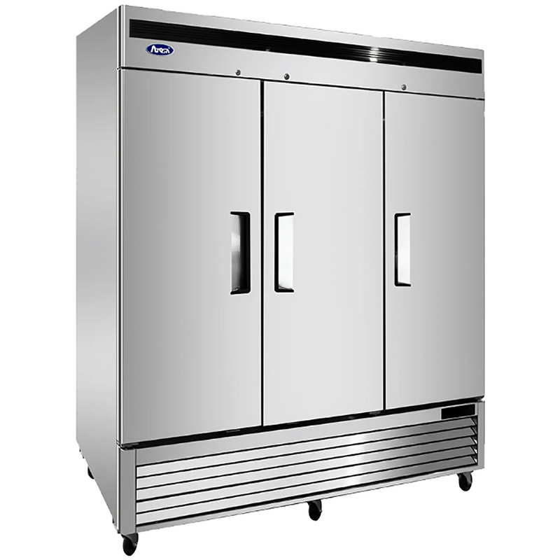 Atosa MBF8508GR Triple Solid Door 82" Wide Stainless Steel Refrigerator-Phoenix Food Equipment