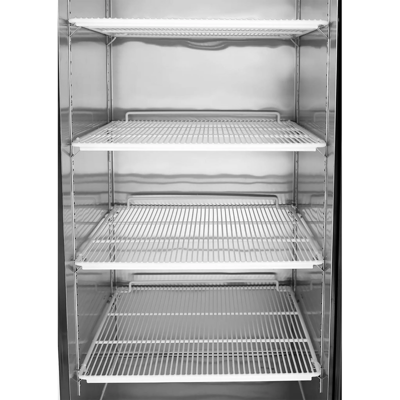 Atosa MCF8707GR Double Door 54" Wide Stainless Steel Display Refrigerator-Phoenix Food Equipment