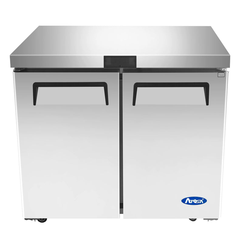 Atosa MGF36RGR Double Door 36" Refrigerated Work Table-Phoenix Food Equipment