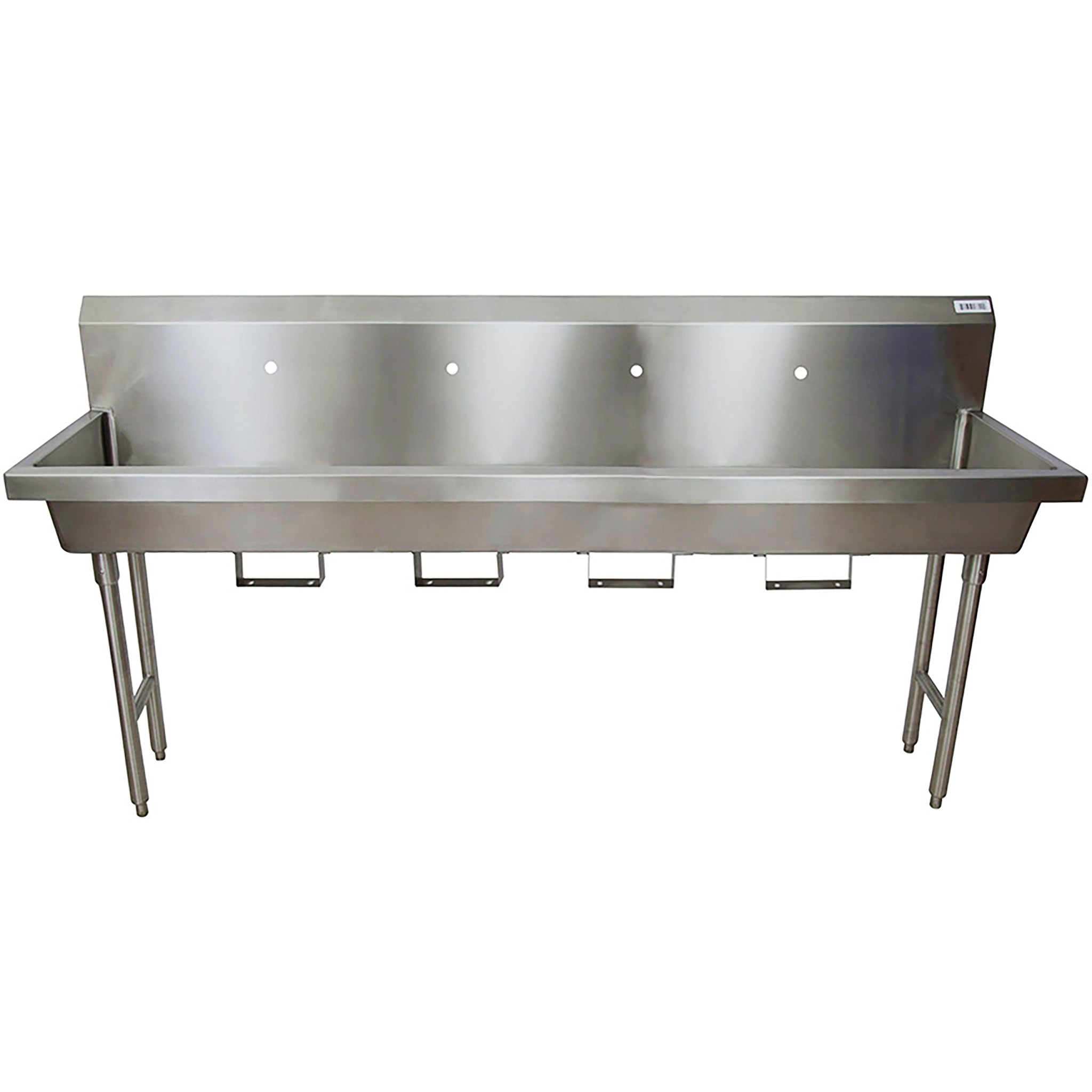 BK Resources MSHS Series Free Standing Multi-Station Hand Washing Sink - Various Sizes-Phoenix Food Equipment
