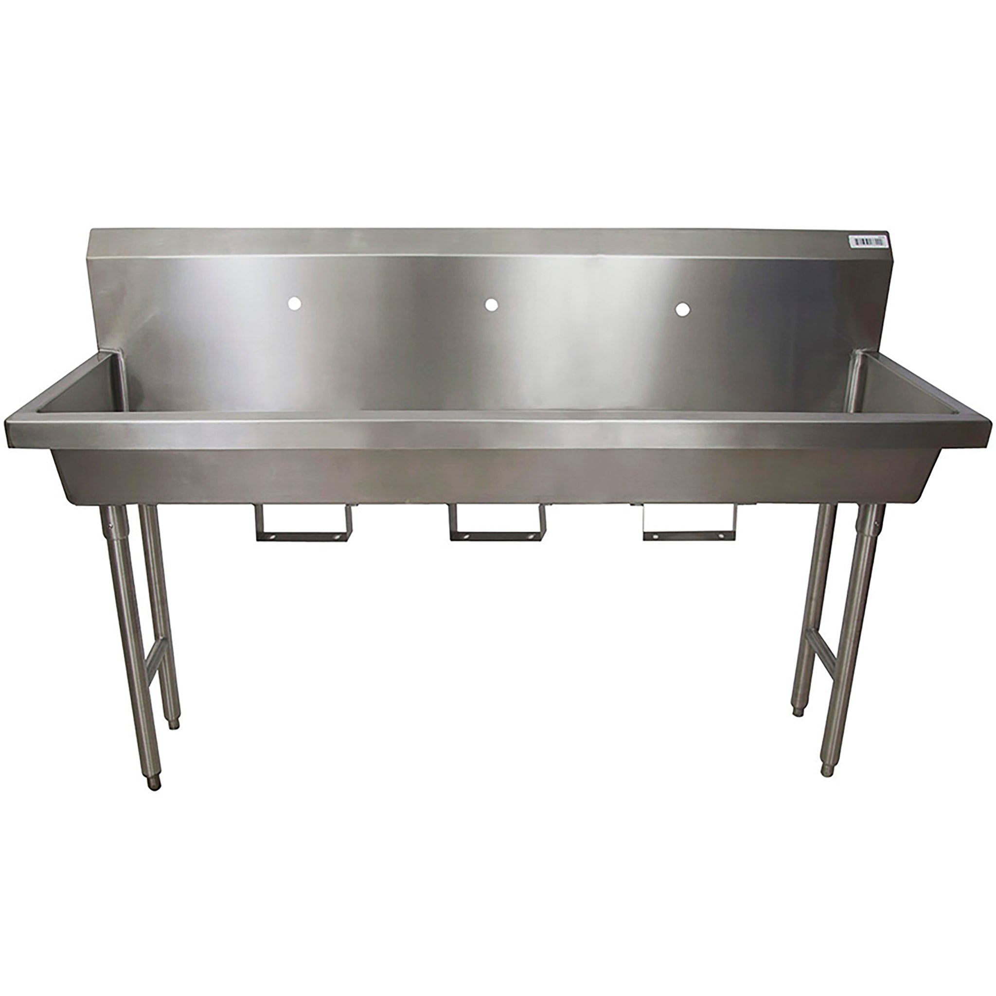 BK Resources MSHS Series Free Standing Multi-Station Hand Washing Sink - Various Sizes-Phoenix Food Equipment