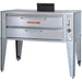 Blodgett 911/911P natural gas 33-inch deck roasting and pizza oven in stainless steel, single deck on legs