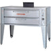 Blodgett 961/961P natural gas 42-inch deck roasting and pizza oven in stainless steel, single deck on legs