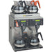 Bunn AXIOM-4/2-TWIN decanter twin coffee brewer with hot water tap, glass decanters on upper and lower warmers