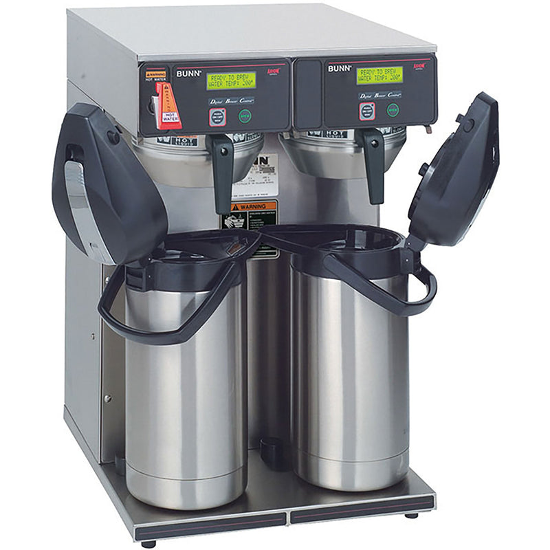 Bunn AXIOM-TWIN-APS Twin Airpot Coffee Brewer with Hot Water Tap-Phoenix Food Equipment