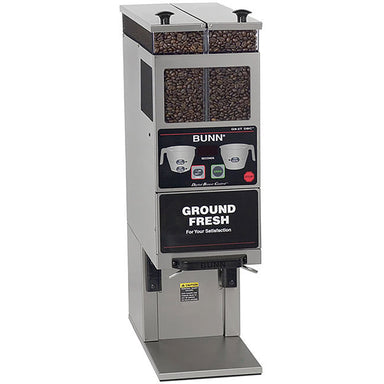 Bunn G9-2T-DBC-SS Funnel Coffee Grinder with Two Containers & 3 Pre-Set Batch Size Settings-Phoenix Food Equipment