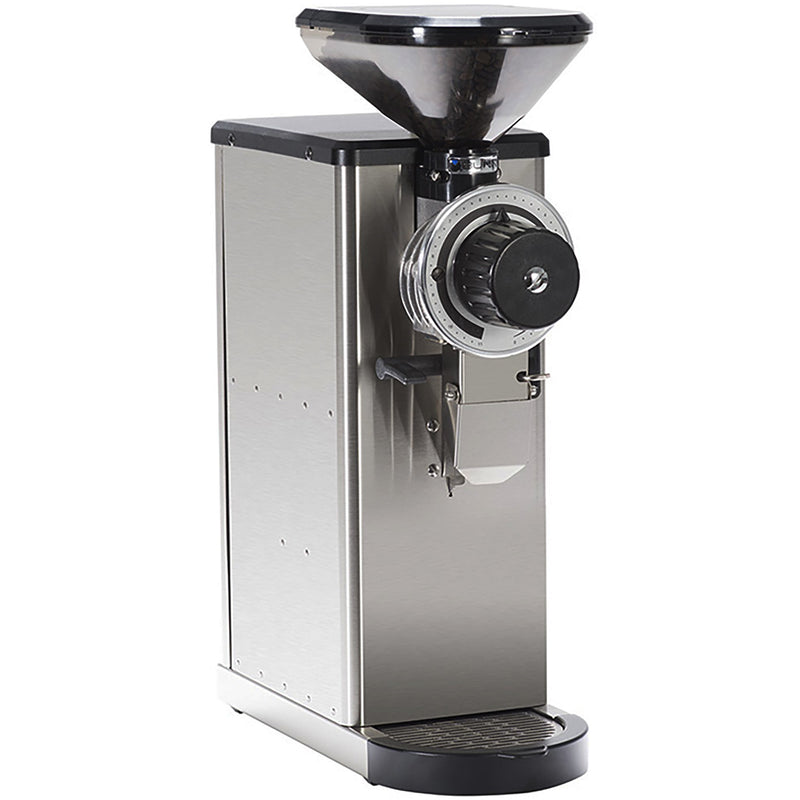 Bunn GVH series stainless steel retail bulk coffee grinder with black hopper and grind dial, first hopper size option