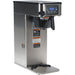 Bunn ICB-DV Infusion Series stainless steel coffee brewer with hot water tap and digital display, angled view