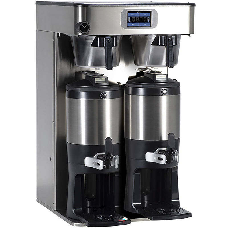 Bunn ICB-TWIN-TALL-PE Platinum Edition Infusion Series twin tall stainless coffee brewer with two tall servers
