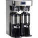 Bunn ICB-TWIN-TALL-PE Platinum Edition Infusion Series twin tall stainless coffee brewer with two tall servers