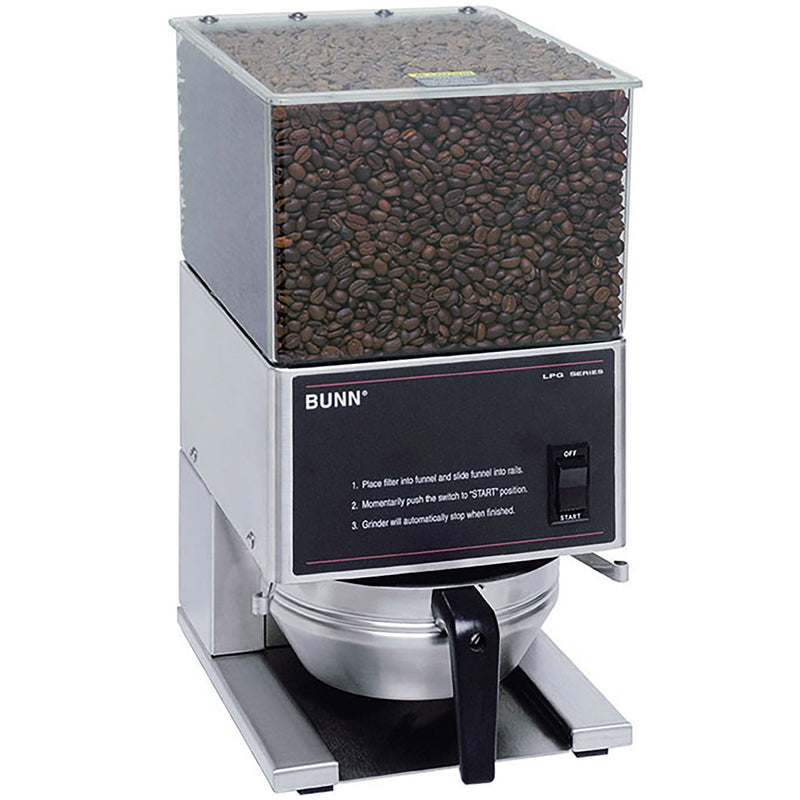 Bunn LPG Simple Control Low Profile Funnel Coffee Grinder-Phoenix Food Equipment
