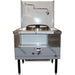 Cambo CAM-1 natural gas or propane single burner wok range in stainless steel with backsplash and water faucet