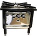 Cambo SP Series natural gas or propane single stock pot range with black cast grate and stainless steel front