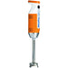 Dynamic MX070.1 Minipro variable speed immersion blender, orange and white body with 6.5-inch stainless arm