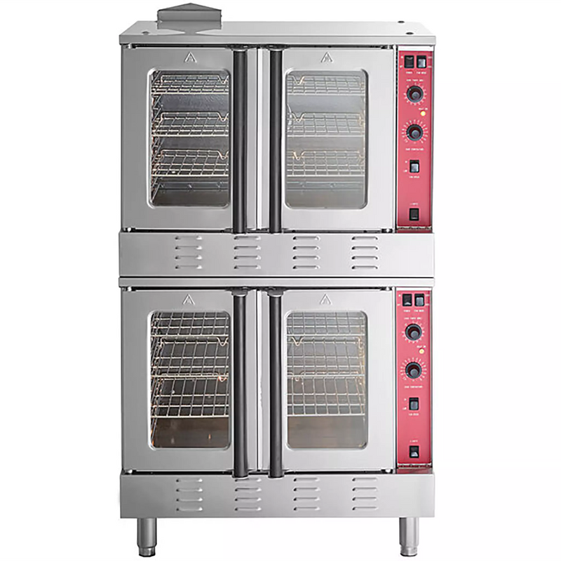 Ecomax FGC200 Natural Gas/Propane Double Convection Oven - Fits 10 Full Size Sheet Pans-Phoenix Food Equipment