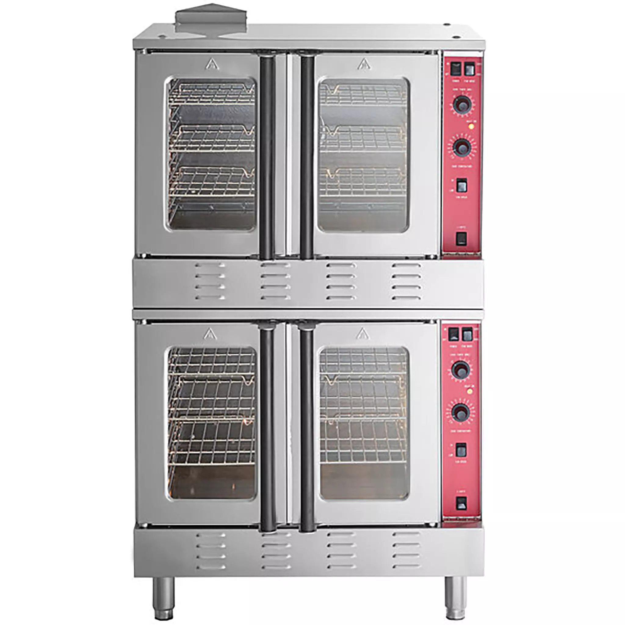 Ecomax JGC200-ES Natural Gas/Propane Double Convection Oven - Fits 10 Full Size Sheet Pans-Phoenix Food Equipment