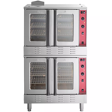Ecomax JGC200-ES Natural Gas/Propane Double Convection Oven - Fits 10 Full Size Sheet Pans-Phoenix Food Equipment