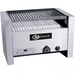 Emberglo 25C natural gas/propane countertop radiant 26 inch charbroiler, stainless steel with angled grate, front view