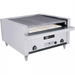 Emberglo 41C natural gas/propane countertop extra deep radiant 36 inch charbroiler, stainless steel, angled view
