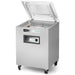 Eurodib Atmovac CYCLONE201D chamber vacuum sealer on casters, lid open, option with digital display control panel