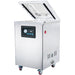 Eurodib Atmovac DIABLO20D chamber vacuum sealing machine in stainless steel, angled view with the lid open