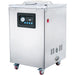 Eurodib Atmovac DIABLO20D floor model chamber vacuum sealing machine in stainless steel on casters, lid closed